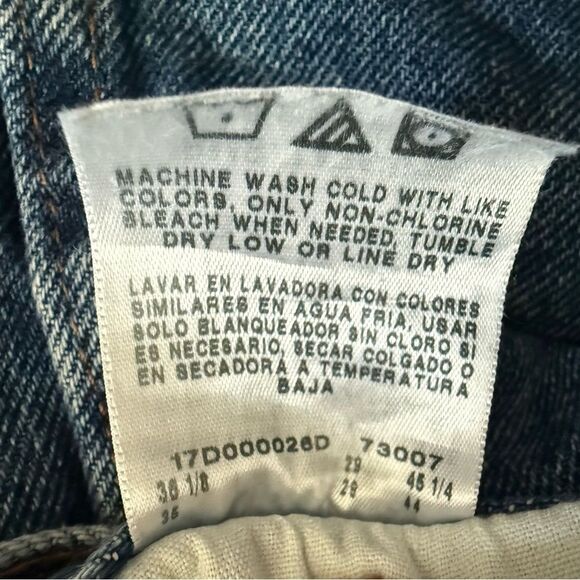 Rustler Men’s Distressed Blue Jeans Preowned Size 34x29 Straight Fit - Picture 7 of 7